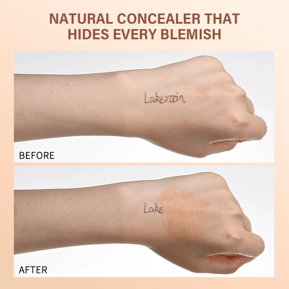 Lakerain Correttore occhi Illuminante Copre le occhiaie Nutre la pelle Corregge il trucco Tonalità abbronzatura nude Cosmetici a lunga durata — image 6