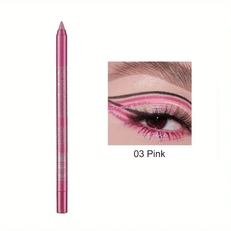Matita per eyeliner perlescente a 17 colori, colorata, impermeabile, a lunga durata, opaca, liscia, facile da indossare, ombretto, penna per eyeliner, trucco per gli occhi — image 9