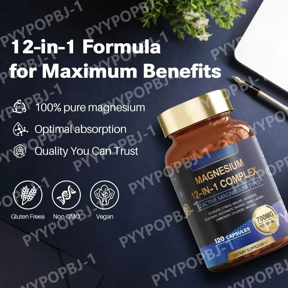 700 mg magnesiumkomplex 12 i 1 magnesiumtillskott med glycinatcitratmalatoxidtaurat aspartat orotat magnesium — image 6
