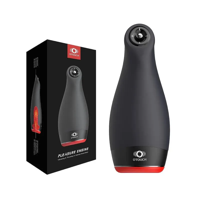 Pleasure Engine Male Masturbator Cup Thrusting Vibrating Warming Intimate Machine for Men Masturbation Adult Sex Toys