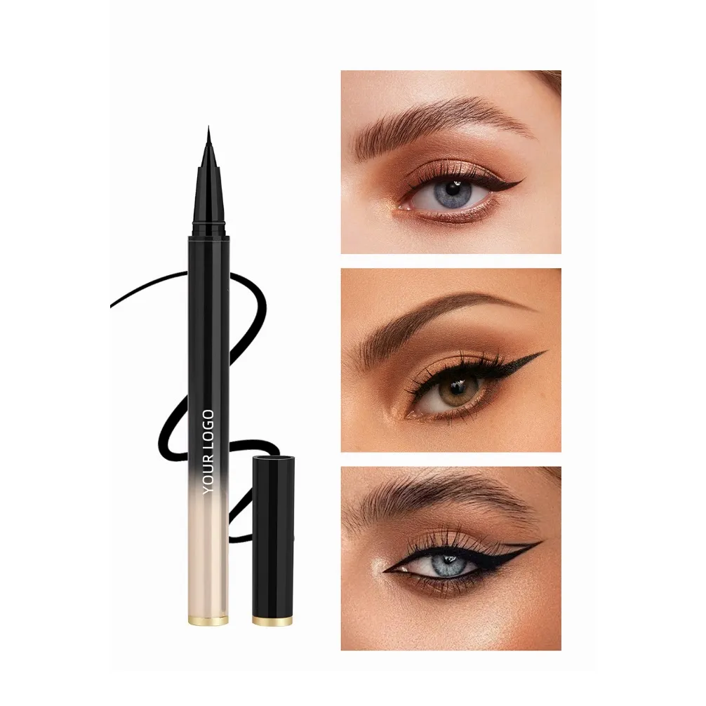 Vegan Ultra Fine Long-Lasting Black Eyeliner Pencils -Waterproof Sweatproof and Smudge-Proof Eye Liner Pen Private Label Makeup