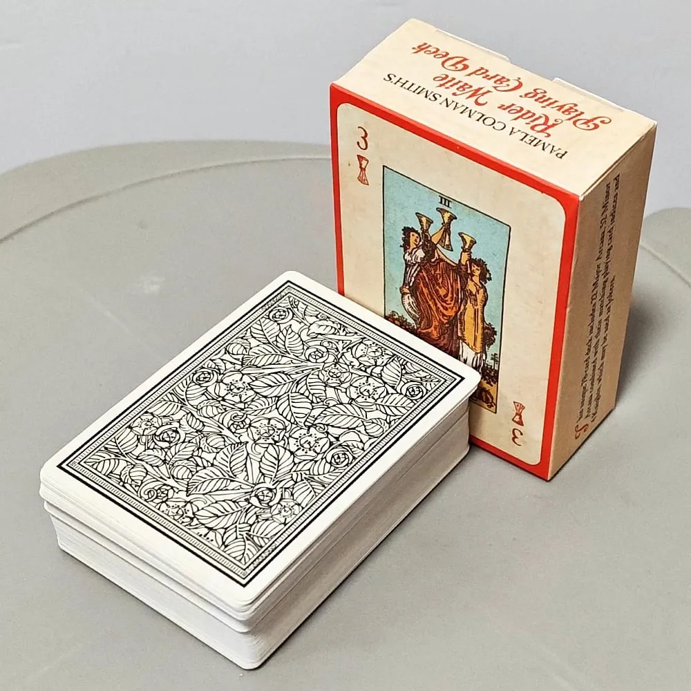 Baralho de cartas de jogo RWS: baralho de pôquer de 78 cartas de 9 * 6 cm ilustrado com imagens RWS combina tarô e cartas de jogar com relevo duplo — image 3