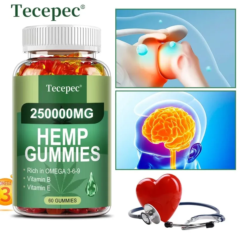 Enthält Omega-3-6-9-Vitamin-B-E-Gummis – Stressabbau, Schlaf, Stimmung, Haut, Nägel, Fokus, Gelenkunterstützung, gentechnikfreie Ergänzung — image 1