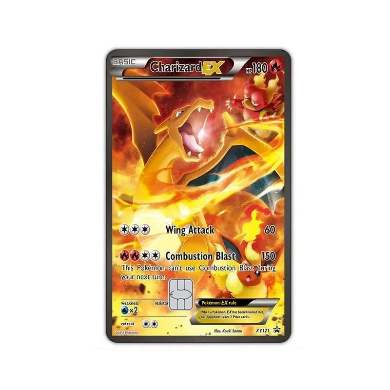 Credit Card Skin Sticker Anti-degaussing Anime Charizard Stickers for VISA JCB MasterCard and Other IC Cards — image 9