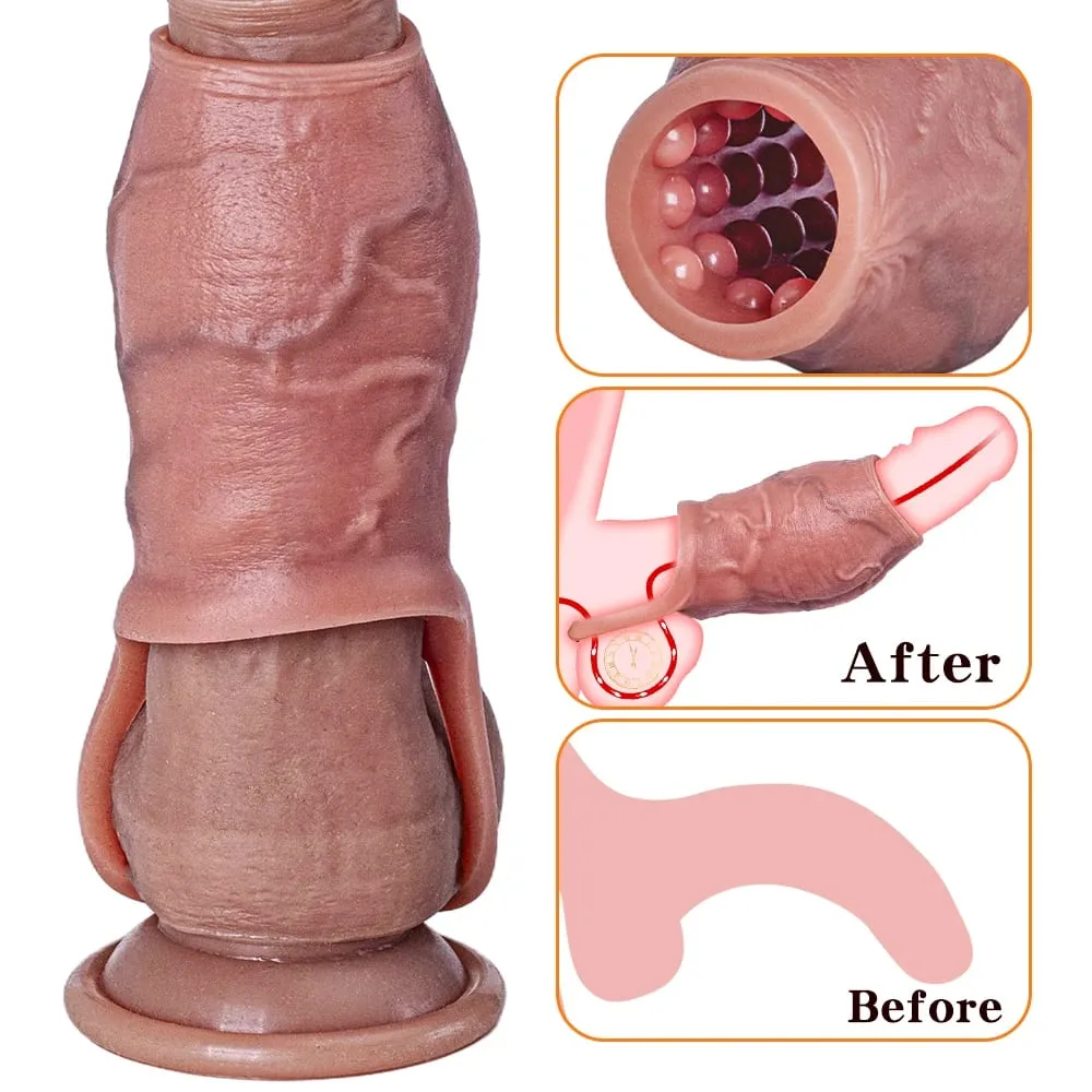Man Dick Enlargement Semen Lock Ring For Men Delayed Ejaculation Soft Silicone Penis Sleeve Hollow Cock Ring Adult 18+ Sex Toy — image 4