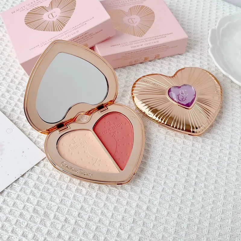 Charlotte Tilbury Airbrush Flawless Finish Makijaż Puder wykończeniowy Poduszka Talk Beauty Soulmates Paleta do twarzy CT Beauty Cosmetics