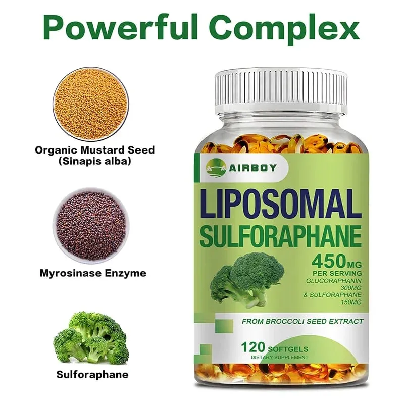 Liposomal Sulforaphane 450mg - Suplemen Jantung Antioksidan Peningkat Imunitas — image 3