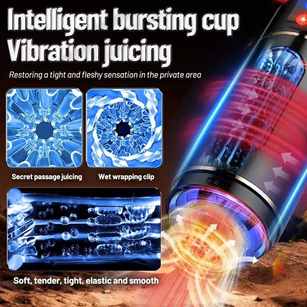 Jouets sexuels pour adultes, tasse de Masturbation automatique pour homme, poche vocale intelligente, chatte, entraînement du pénis, vibrateur, jouet sexuel