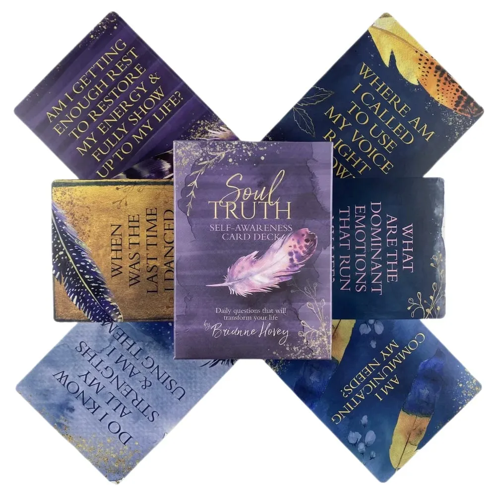 Soul Truth Self-Awareness Card Deck Daily Questions That Will Transform Your Life Tarot Oracle Cards With PDF Guidebook — image 5