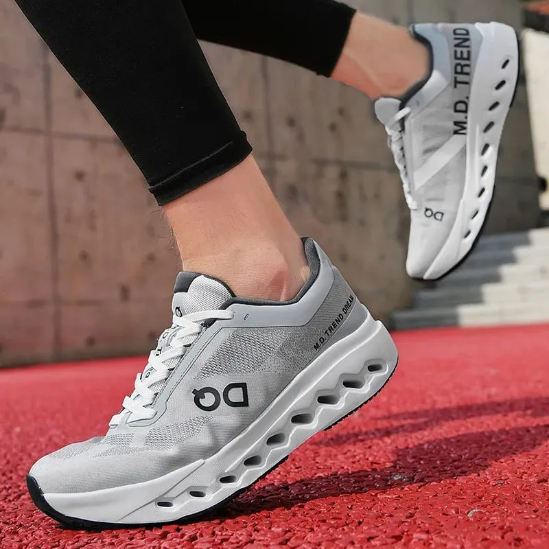 Men Sports Running Shoes Marathon Air Cushion Breathable Lightweight Comfortable Women Outdoor Athletic Sneakers Jogging Tenis — image 2