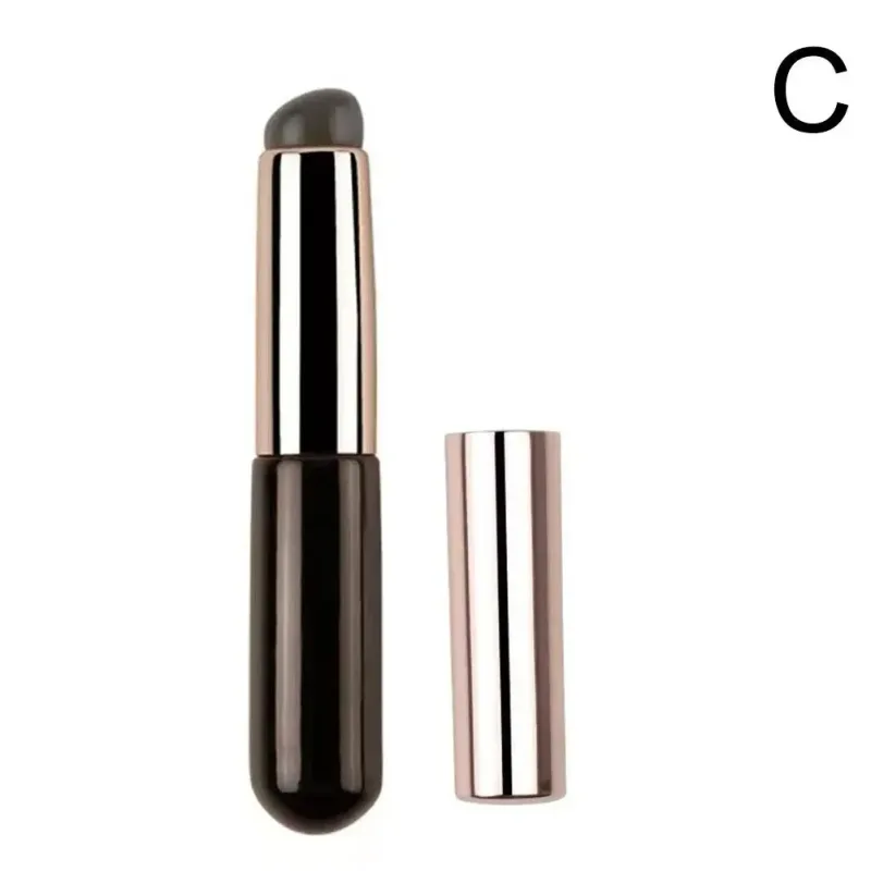 1Pc Silicone Lip Brushes with Cover Cap Concealer Brush Like Fingertips Q Soft Lipstick Makeup Brushes Round Head No Broken Pink — image 9