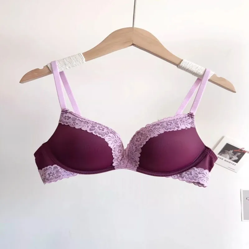 Conjunto de Lingerie Leopardo Sexy Para Mulheres Sem Aro Sem Costura Push Up Renda Encantadora Confortável Diário — image 7