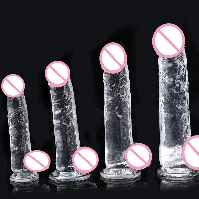 Transparent Realistic Dildo Strong Suction Cup Adult Sex Toys for Women Gay Anal Masturbation Realistic Dick Sex Toys Big Dick18 — image 1