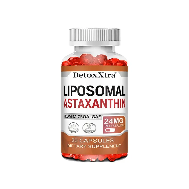 Liposomal Astaxanthin Supplement 24 MG Antioxidant Stronger Than VIT C Support for Cardiovascular Gut Skin + Eye Health — image 9