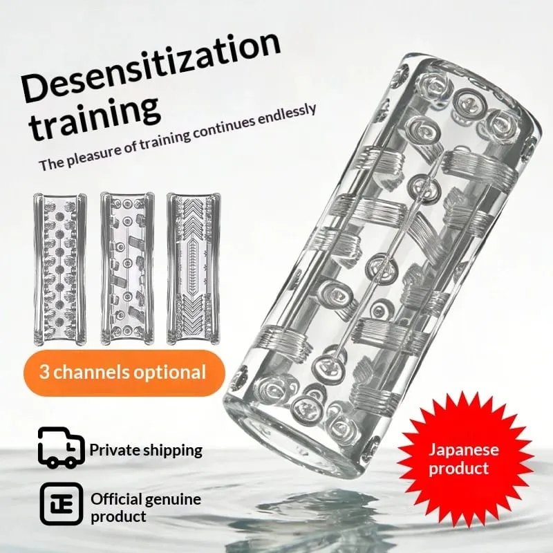Transparent Waterproof Silicone Pocket Pussy Male Masturbator Cup Penis Trainer Massage Exercise Sex Toy for Men — image 2