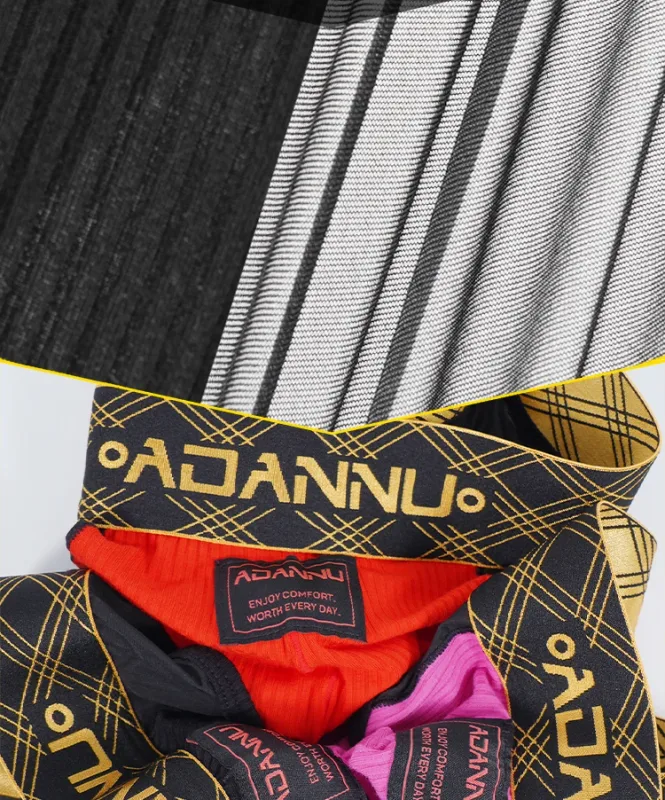 Luxury Ice Silk Men's Underwear with Gold Thread Embroidery Waistband Ultra-Thin Transparent Mesh Quick-drying Briefs for Men — image 5