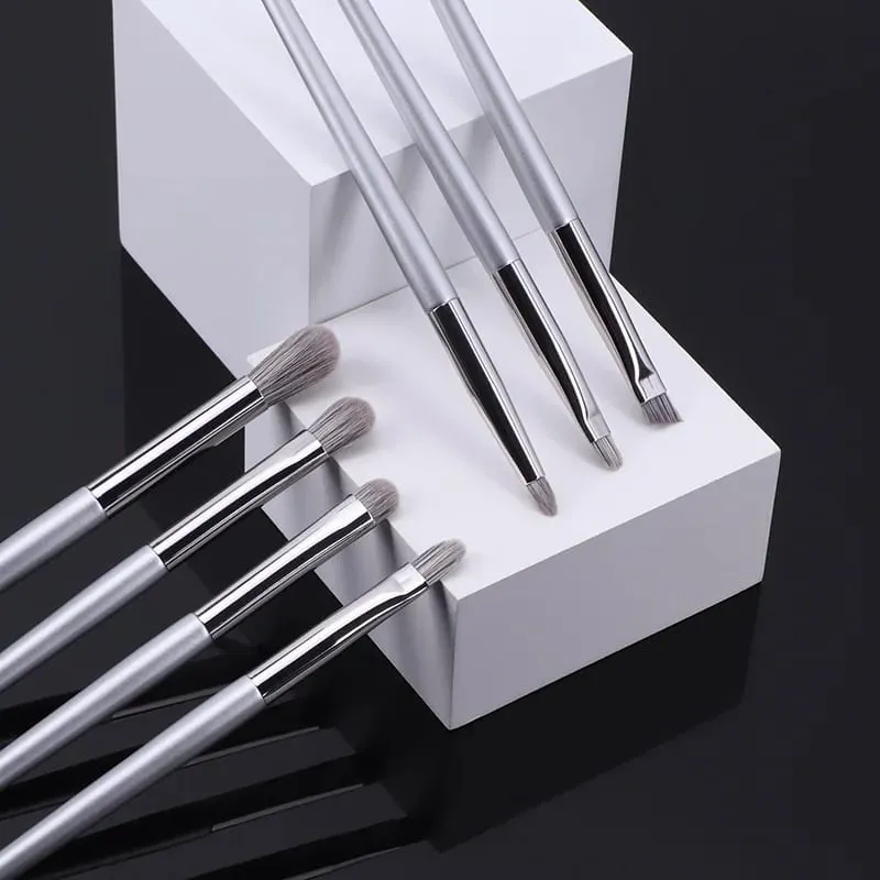 Kit Berus Mekap 12PCS Alat Mekap Bibir Bedak Asas Rambut Kambing Asli Asli Kontur Kening Pembayang Mata — image 3