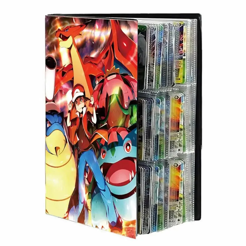 9 Pocket Anime Cover Cards Album Collection Holder Binder Folder Fit For Pokmon YuGiOh TCG Game Sports Football 540 Card Storage — image 4