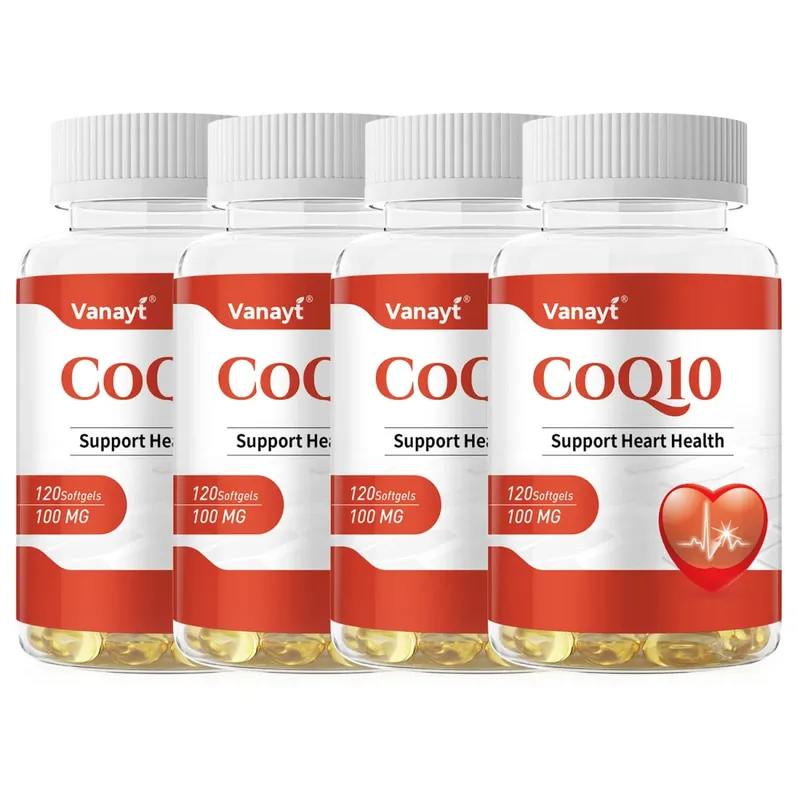 120pcs Coenzyme Q10 100mg Capsules Support Heart Cardiovascular Health Boost Energy Antioxidant Supplement — image 9