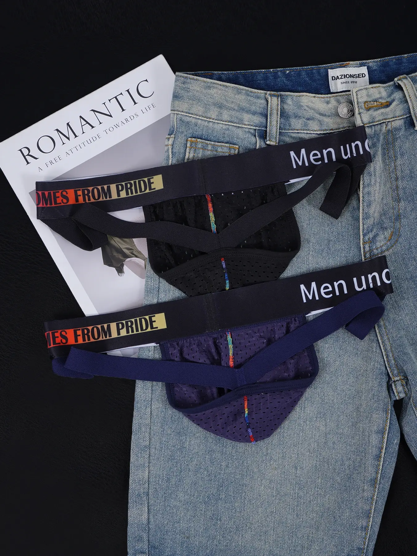 3PCS Men's Mesh Jockstrap Underwear Pump! Branded Waistband Breathable Athletic Sexy Thong Briefs — image 4
