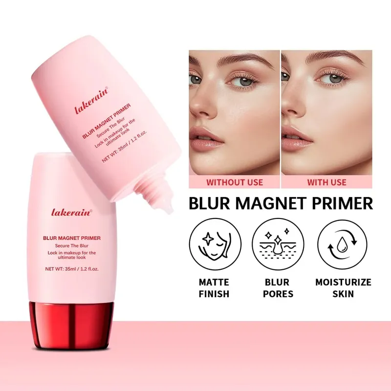 Blur Magnet Primer & Penghapus Foundation Stick Tahan Lama Meminimalkan Pori-pori Wajah Halus Kontrol Minyak Matte Hadiah Natal