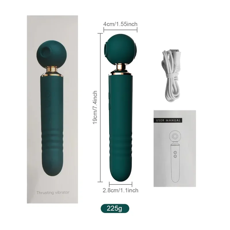 Magic Av Wand Massager Dildo Masturbator Clitoris Διέγερση Θηλών Παιχνίδια σεξ σιλικόνης Δονητές Γυναικείες κολπικοί διεγέρτες σημείου G — image 8