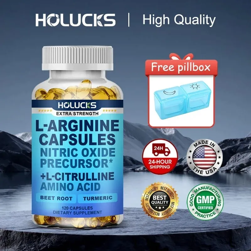 Premium L-Arginine Capsules with L-Citrulline & Turmeric Supports Muscle Pump Recovery & Overall Physical Performance — image 2