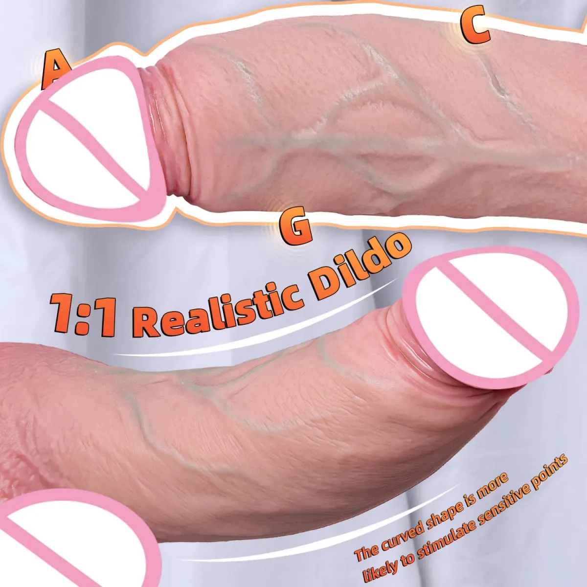 New Realistic Soft Double Silicone Big Dildo 2 Colors Penis 3 Sizes Vaginal Masturbation Suction Cup Dick Woman Anal Sex Toy — image 3