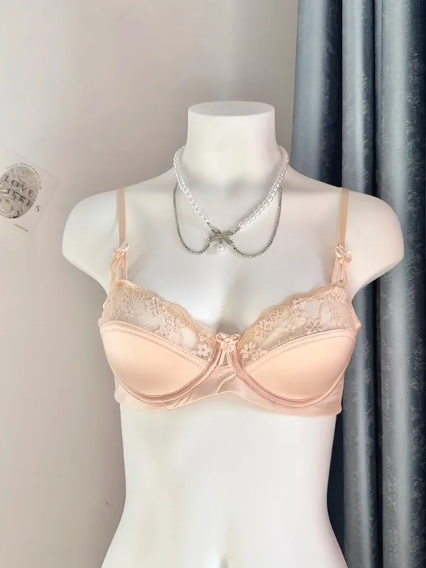Popolare set reggiseno minimizzatore in pizzo rosso da donna mezza tazza ultra sottile busto grande supporto morbido festa nuziale luna di miele notte fuori vestito 32-38