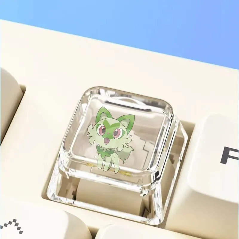 Cross mechanical keyboard personalized anime keycap single Charmeleon Blastoise Eevee transparent cartoon keycap — image 9