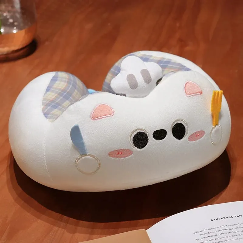 Hump Pillow Adult Children Travel Pillow Soft Short Plush Cartoon Portable Outdoor Nap Flight Neck Pillow Nursing Cushion