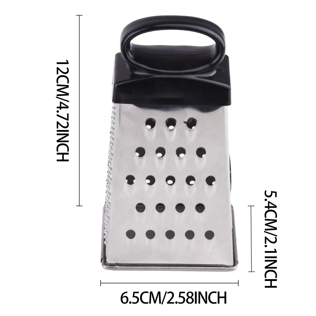 1pc Mini Size 4-Sided Stainless Steel Grater Professional Cheese Grater for Parmesan Cheese Vegetables Kitchen Tools — image 6