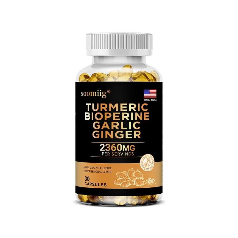 Turmeric Ginger Supplement with Garlic Curcumin Black Pepper Support Joint Health Promote Digestion and Boost Immune Health — image 9