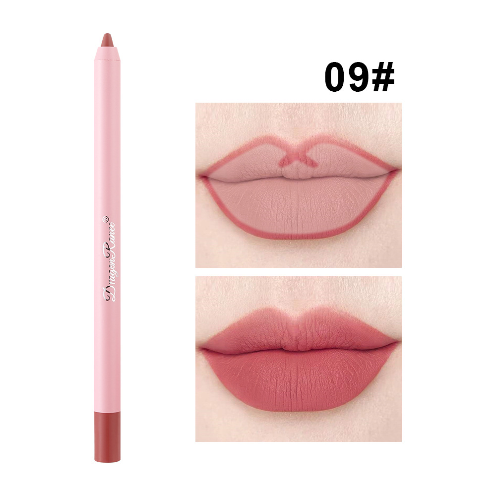 Pelapik Bibir Matte Kalis Air dalam Pes Kacang Warna Lip Plumping Gincu Pen Pelapik Bibir Tidak Pudar Kalis Air dan Peluh Tahan Lama Matte Lip Liner Pen Gincu Bibir Montok Satu Saat — image 17