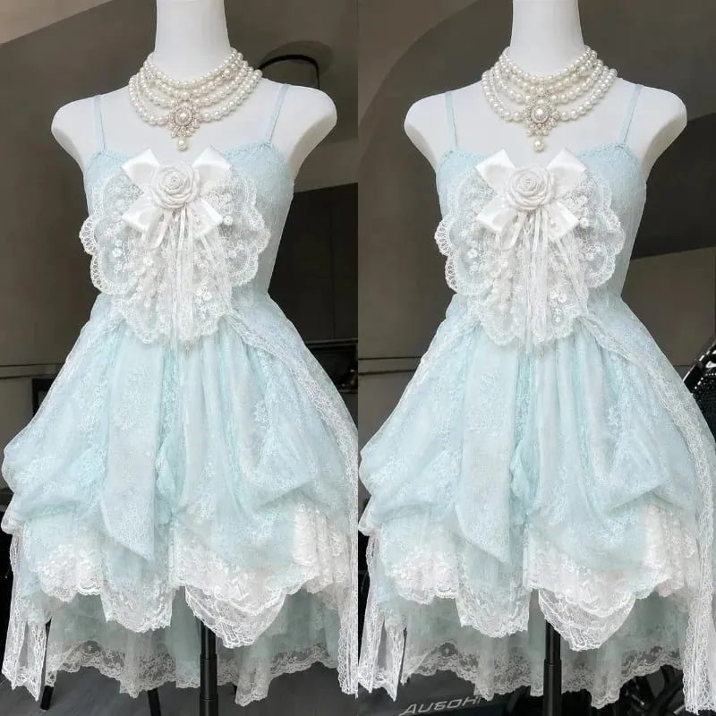 Gothic Retro Sweet Bud Mini Dress Women Harajuku Y2k Strap Dress Y2K Aesthetic Club Party Fashion Outfits — image 18