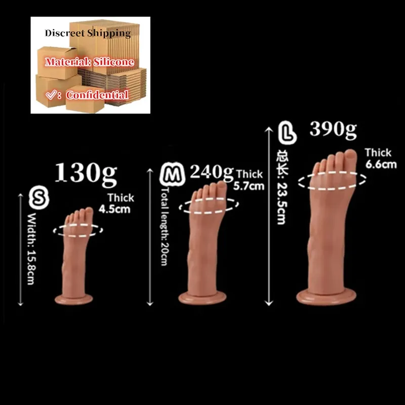 Feet Style Anal Plug Big Silicone Ass ButtPlug Deep Masturbator Dildo Dilator Stimulator Anal Dildo Adult Sex Toy For Women 성인용품 — image 15