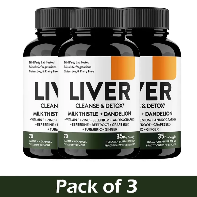 Liver Cleanse & Detox & Repair Support Capsules with Milk Thistle & Dandelion Root - Herbal Supplement Pills for Liver Health — image 9