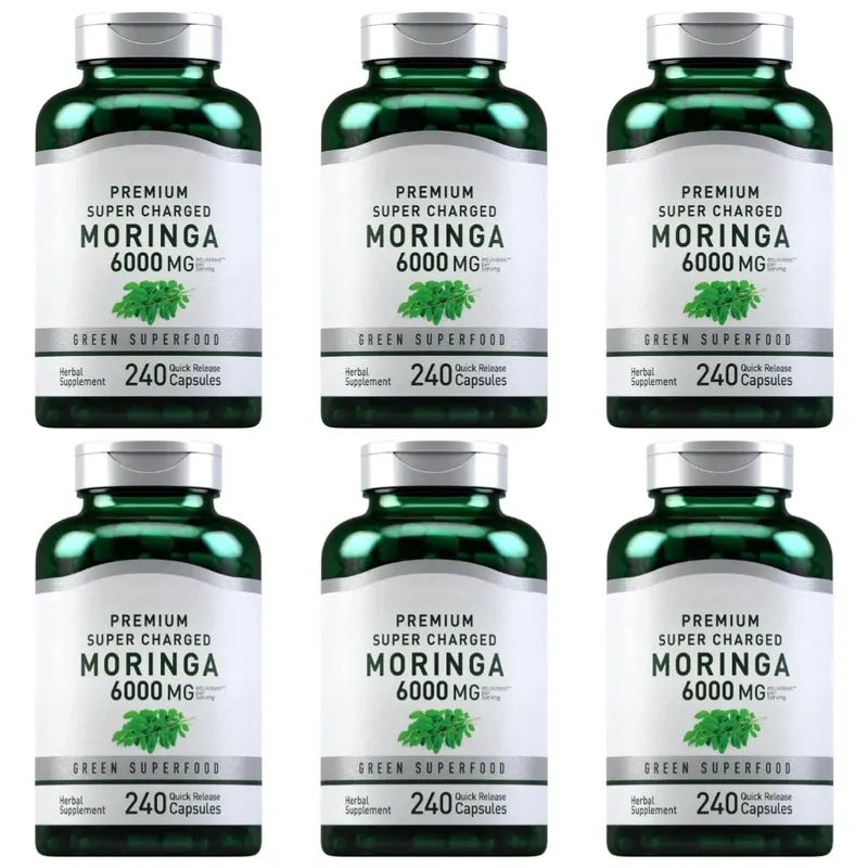 Moringa Oleifera Supplement 6000mg Concentrated Leaf Extract Supports Overall Health & Wellness Non-GMO 240 Capsules for adult — image 12