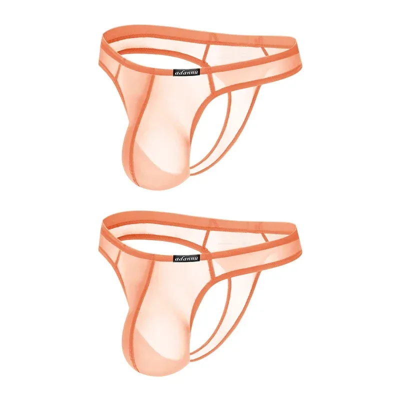 Ultra Thin Sheer Briefs Men Underwear Cooling Knickers Low Rise Bulge Pouch Underpants Soft Mesh Panties Male Thong Pants — image 30