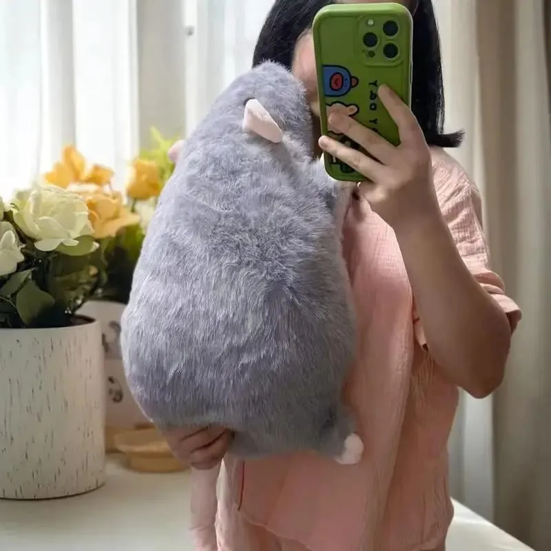Soft Oversized Animal Figure Cute Simulation Big Mouse Plush Toy Pillow Birthday Gift 1Pcs 35/50/90cm Cartoon Flower Branch Rat — image 10