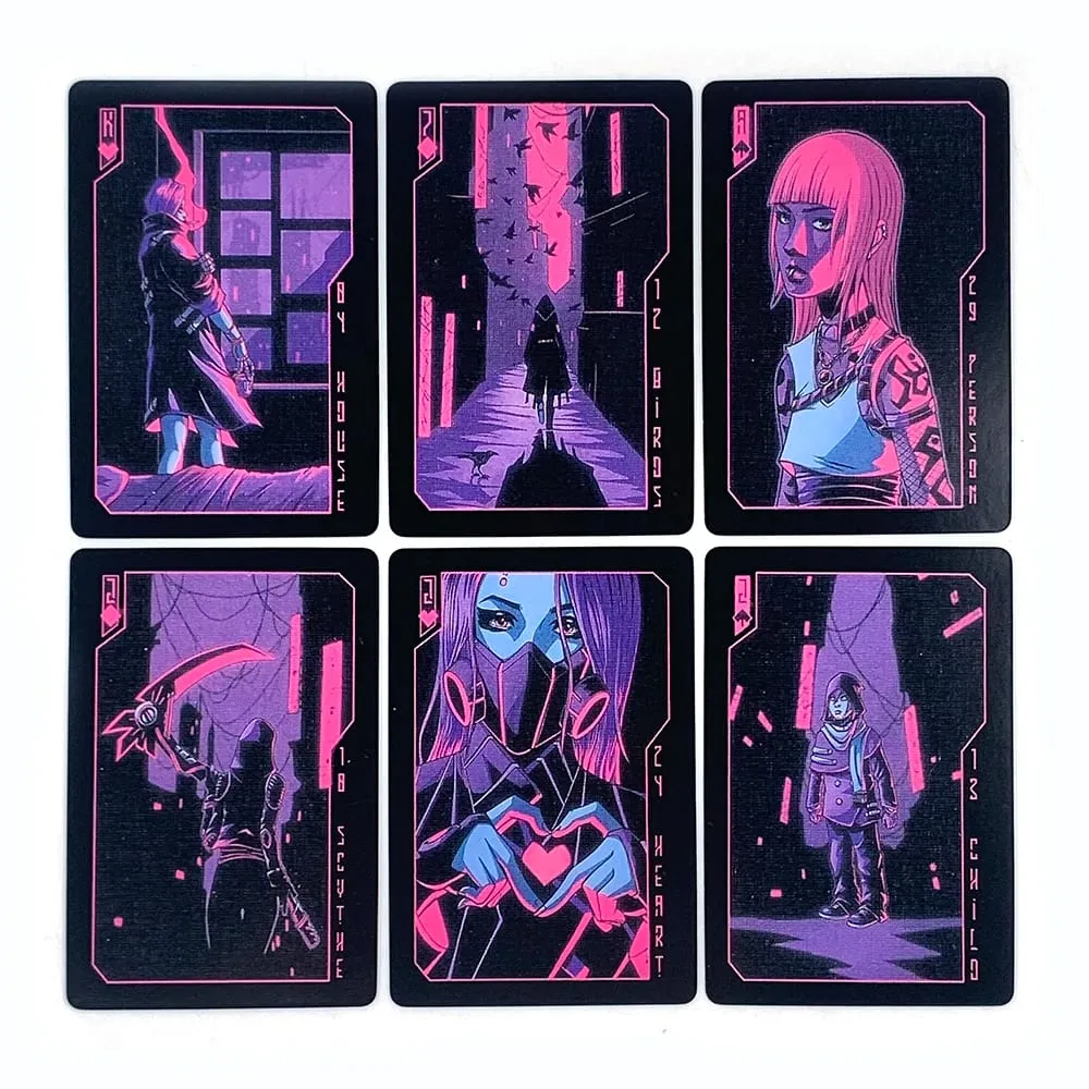 New Oracle Cards A 40 Cards Cyberpunk Oracle Cards For Modern Mystics Perfect For Meditatio Divination & Gift Giving