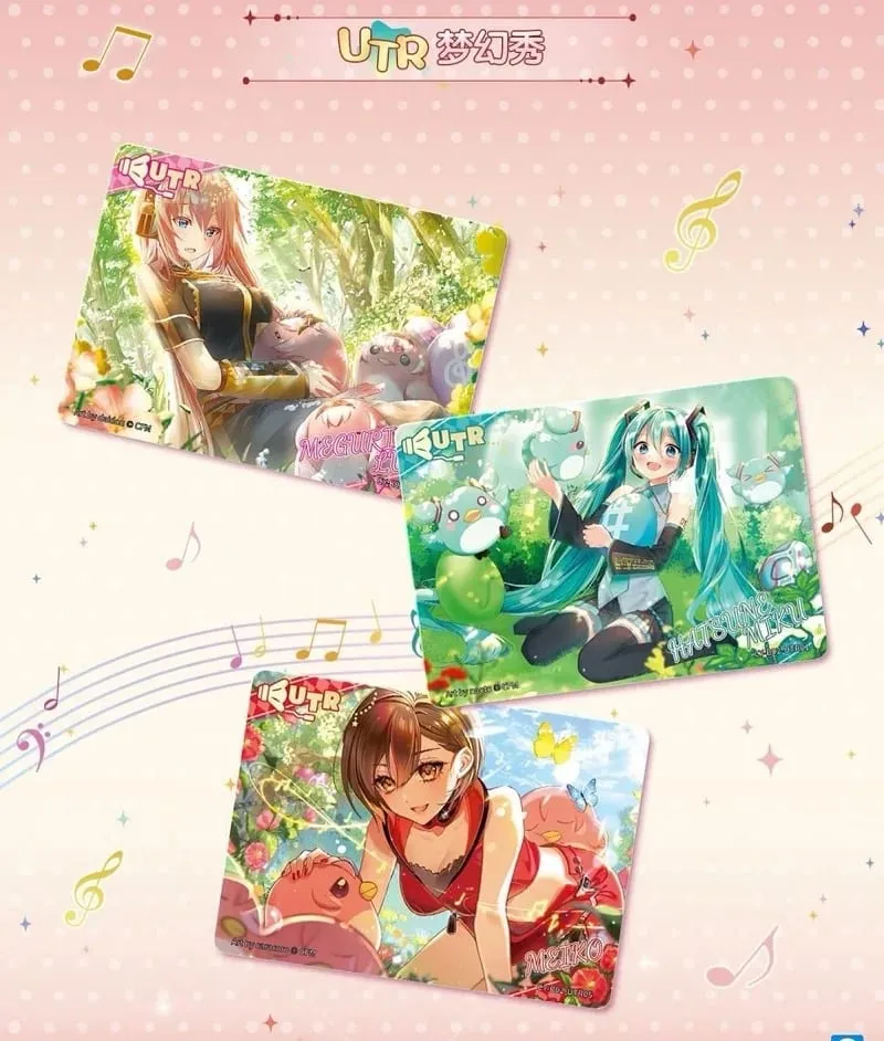 Original Hatsune Miku Card Charm Pack Shining Superstar Party Show Cards CR OR UTR Rare Collection Card Toy — image 5