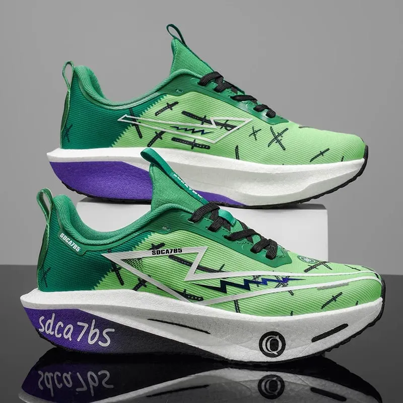 Men's Athletic Shoes - Lightweight and Breathable Running Shoes with Enhanced Cushioning and Durable Rubber Soles Suitable for Training Hiking and Casual Wear - All-Season Low-Top Sneakers Hiking and Street Shoes Stylish Athletic Design Fab
