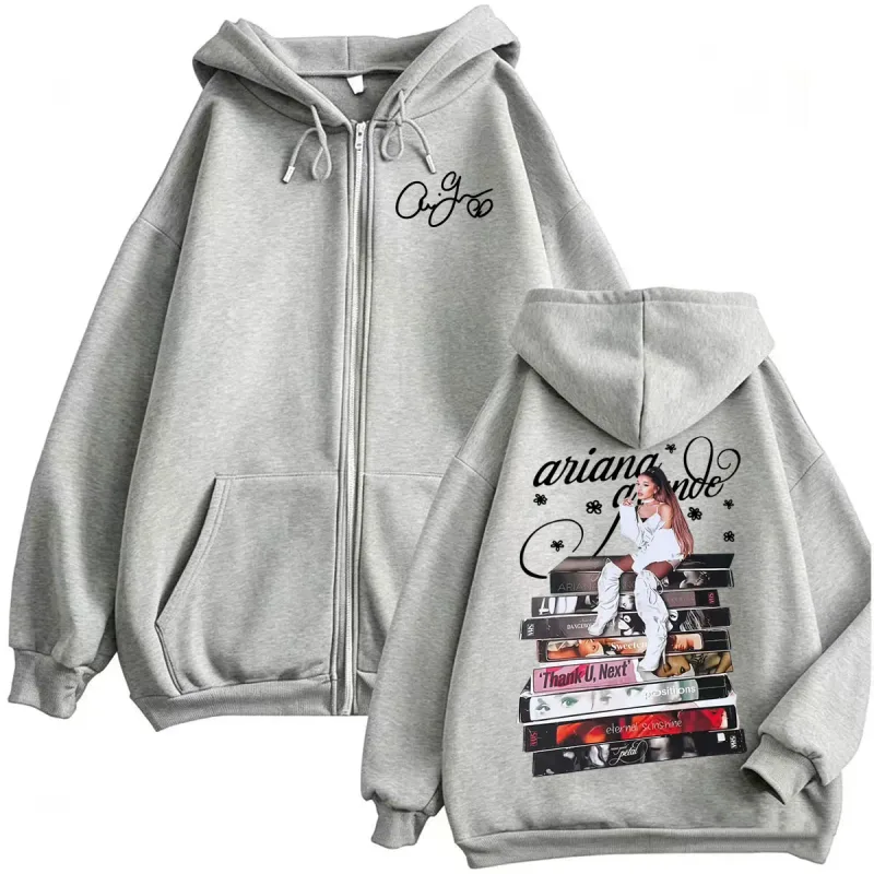 Ariana Grande Eternal Sunshine Album Cover Zip Up Hoodies Men Women Harajuku Classic Jacket Sweatshirt Cozy Casual Zipper Hoodie — image 6