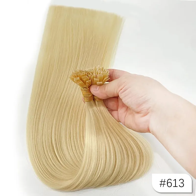 500g Flat Tip Hair Extensions Remy 100% Human Hair Straight Keratin Capsules Pre Bonded Hairpieces for Salon Professional Use — image 18