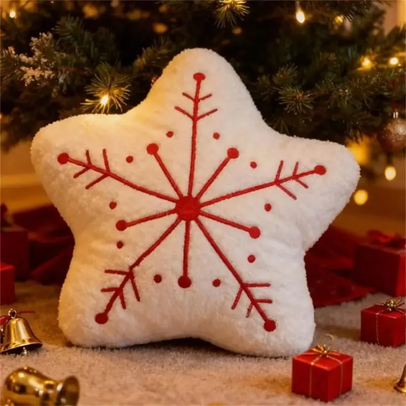 Plush Pillow Christmas Cushion for Bedroom and Sofa Decors Soft Stuffed Throw Pillow Holiday Decoration for Kids and A2UB