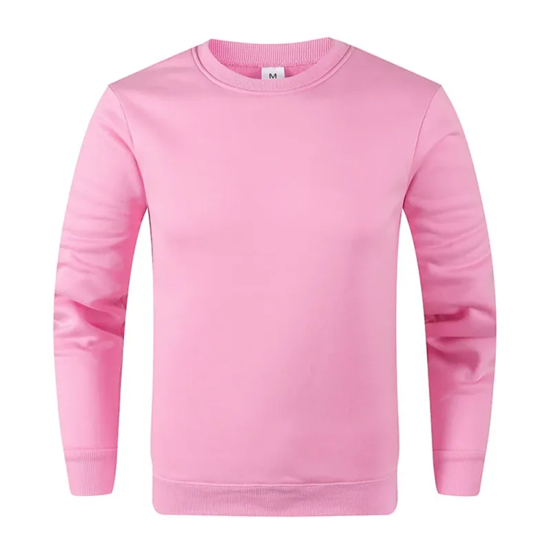 Pullover Asas Lelaki Baju Sweater Kasual untuk Lelaki Wanita Warna Pejal Musim Bunga Musim Gugur Hoodie Sukan Lengan Panjang Sweatshirt Techwear — image 11