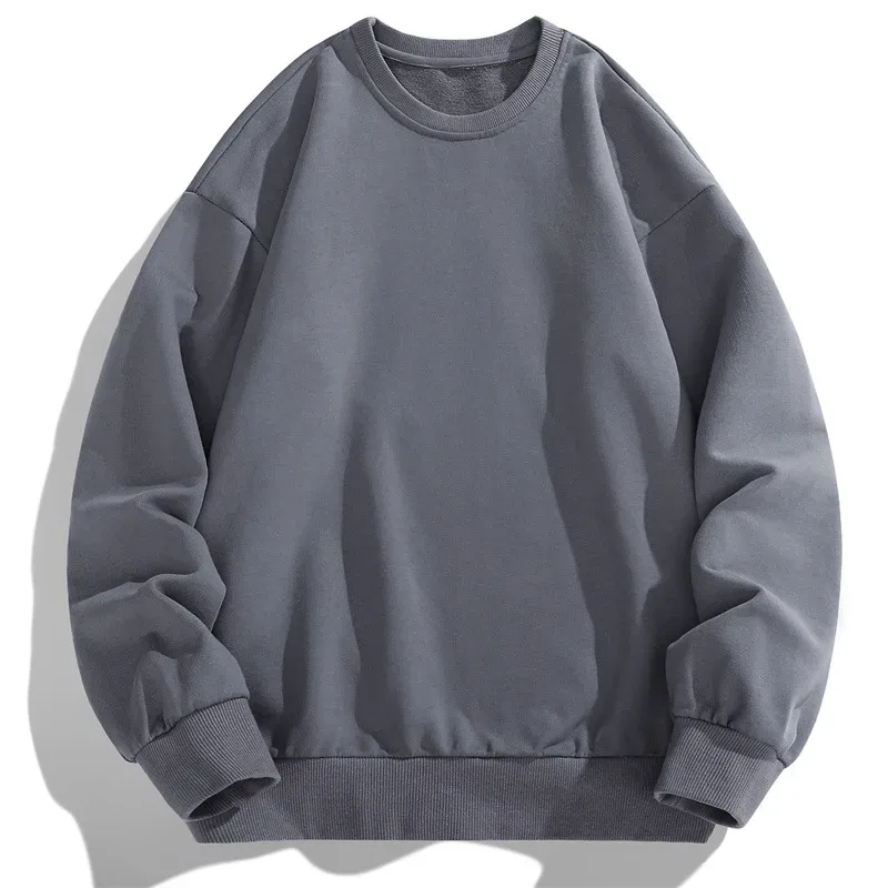 Men's Sweatshirt 2026 Spring Autumn thin Long Sleeve hoodies Solid Pullover Casual Sports Fitness Men Clothing streetwear top