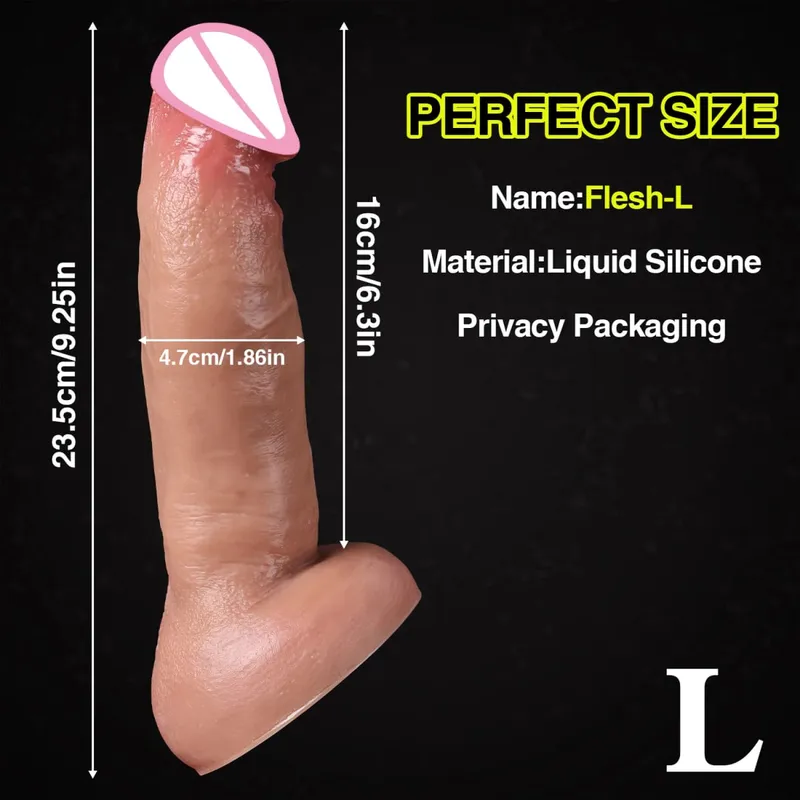 Consolador grueso realista y barato para hombres y mujeres, masturbadores Gay, pene de silicona, ventosa grande, tapón Anal para pene, juguete sexual — image 12