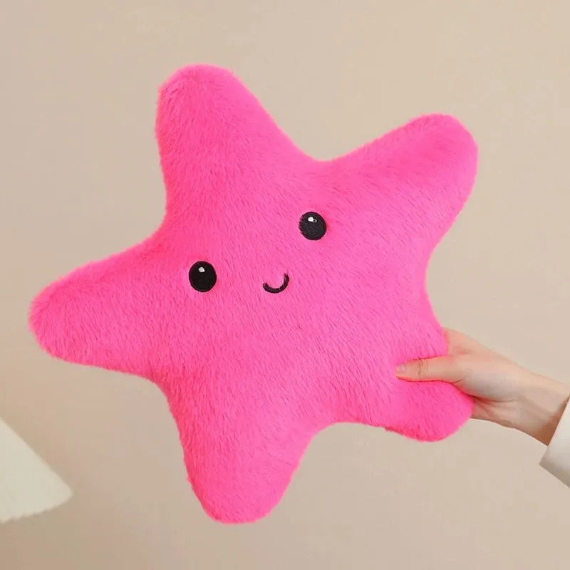 35/40cm Starfish Star Plush Pillow Stuffed Smiling Happy Sky Pillow Colorful Decor Cushion for Sofa Chair Back Support Gift